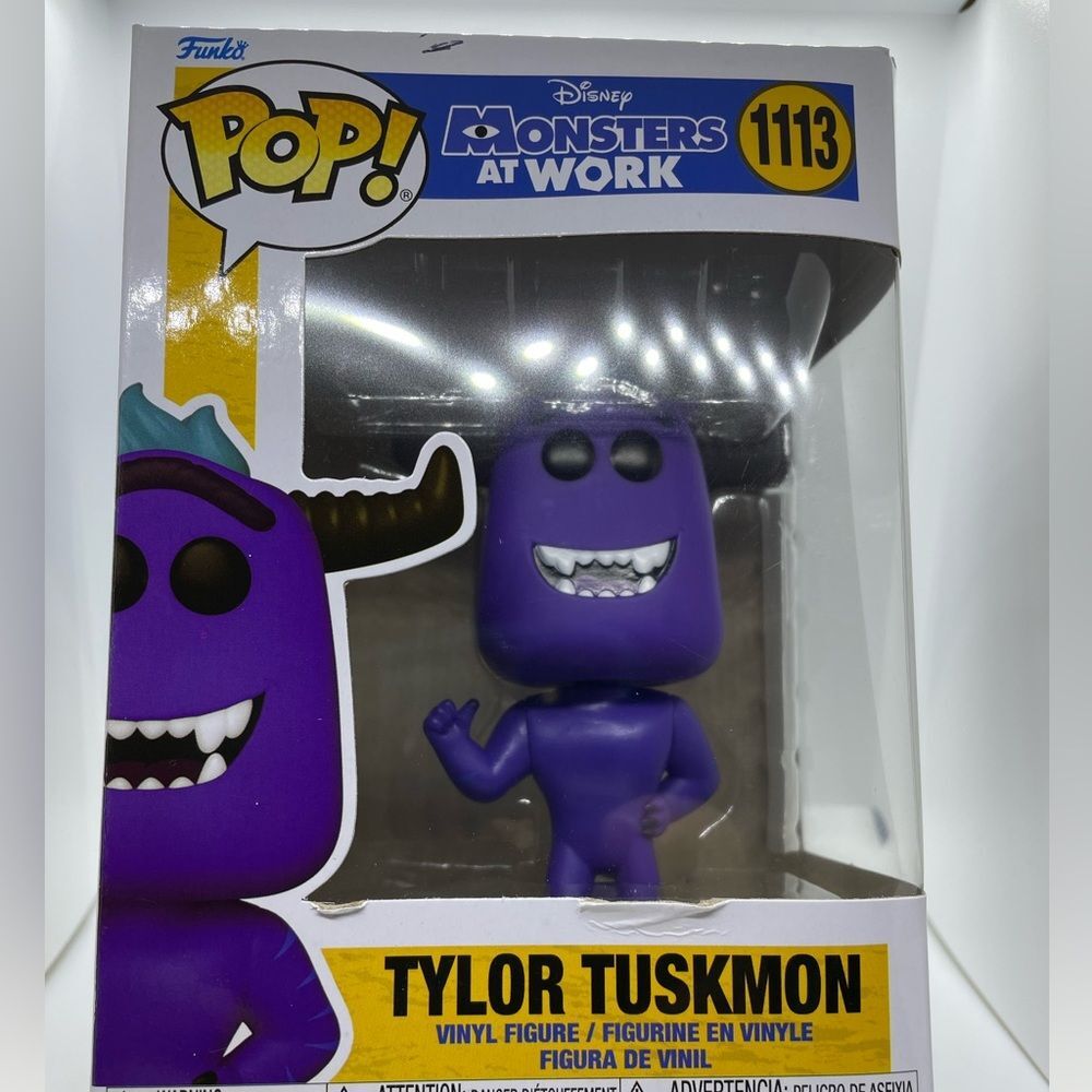 Funko Pop Tylor Tuskmon #1113 Disney Monsters at work figure NIB